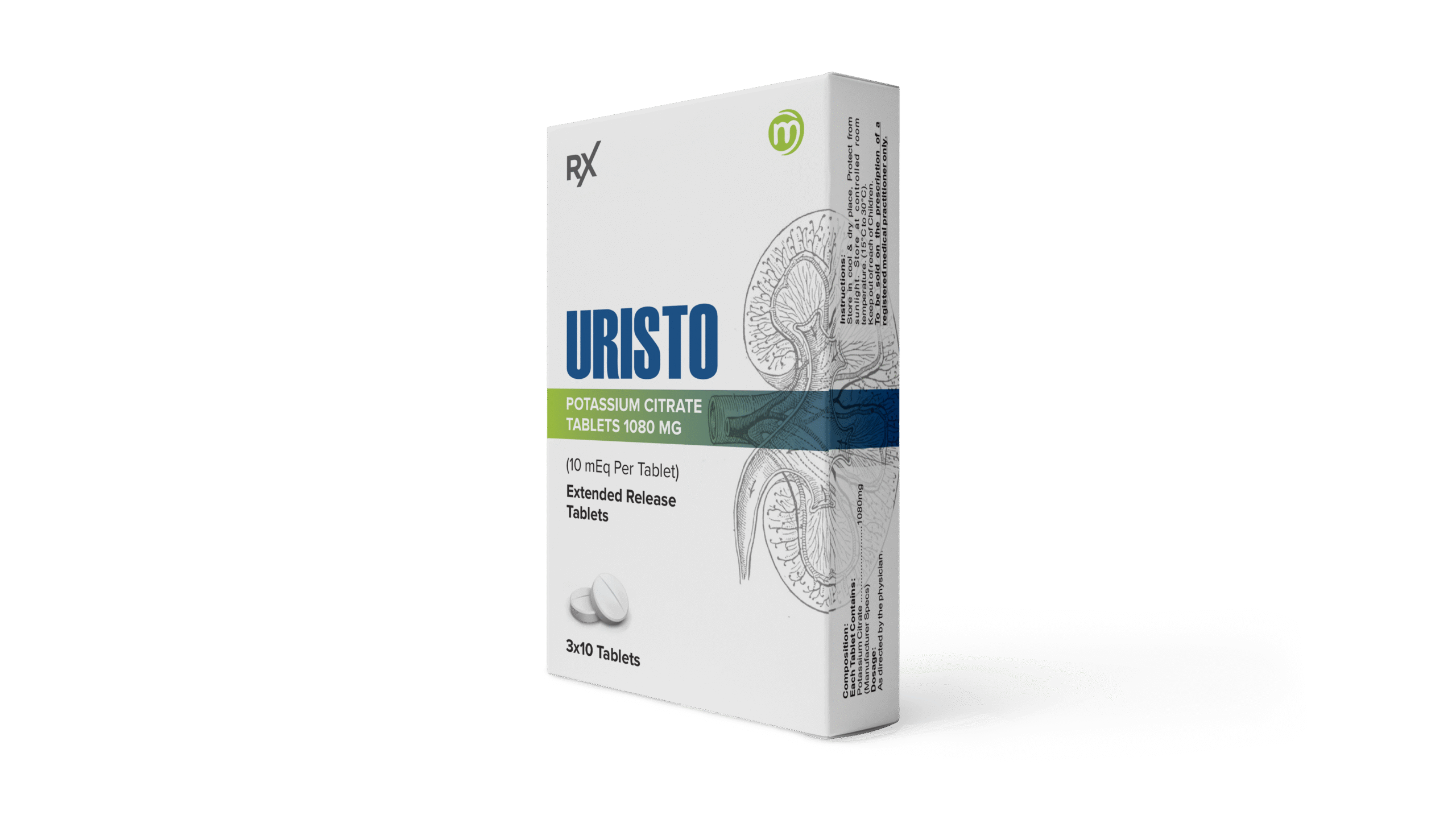 Uristo (Potassium Citrate 1080 mg)